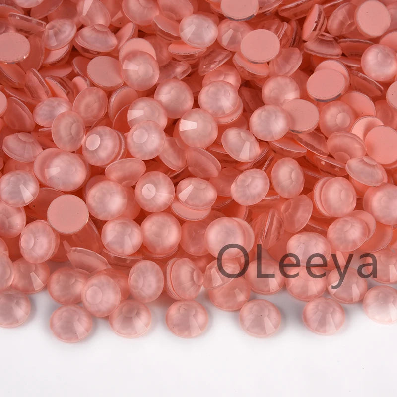 SS3-SS30 Hot Pink Rose Non Hot Fix Rhinestone Flatback Crystals Beads 3D Nail Art Rhinestones Glass Crystal Nails Non HotFix