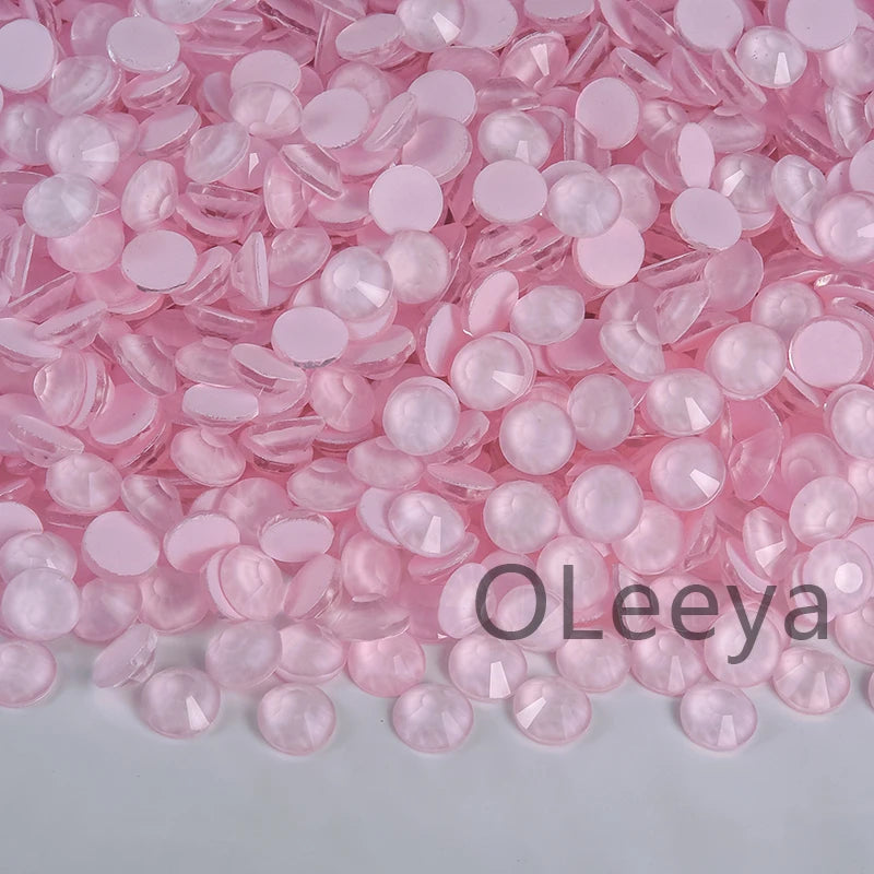 SS3-SS30 Hot Pink Rose Non Hot Fix Rhinestone Flatback Crystals Beads 3D Nail Art Rhinestones Glass Crystal Nails Non HotFix